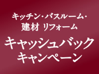 キャッシュバックキャンペーン実施中！